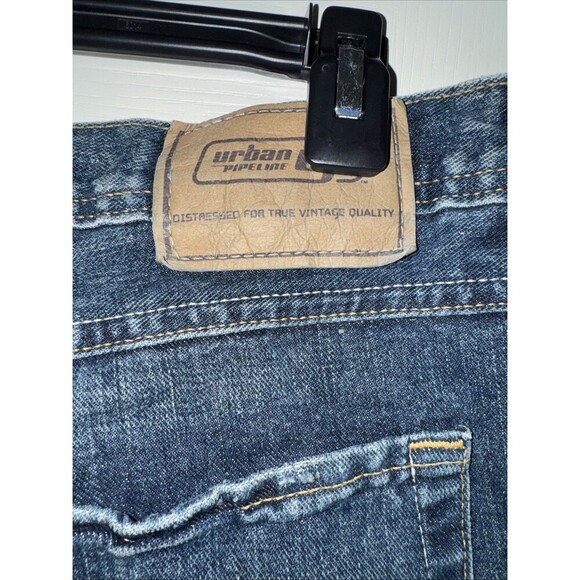 Men’s Jeans Urban Pipeline Low rise Straight Leg Blue Jeans 36x32 - Picture 4 of 6